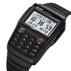 SKMEI 2255 Calculator Digital Watch - Black
