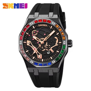SKMEI - 9365 - Men's Quartz Watch Business Zinc Alloy - Black/Black image 0