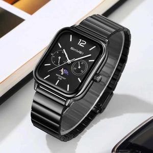 SKMEI 2509 Elegant Edition Stainless Steel Watch – Black/Black