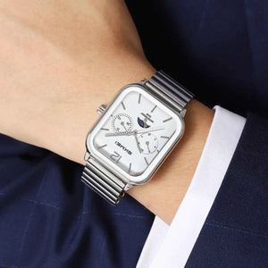 SKMEI 2509 Elegant Edition Stainless Steel Watch – Silver/White