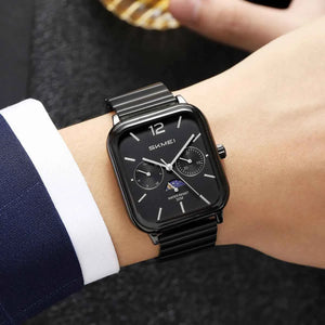SKMEI 2509 Elegant Edition Stainless Steel Watch – Black/Black