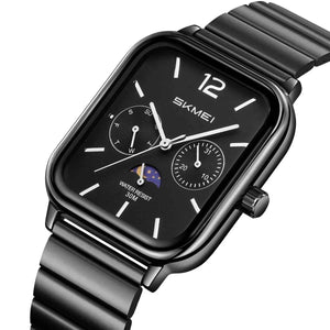 SKMEI 2509 Elegant Edition Stainless Steel Watch – Black/Black