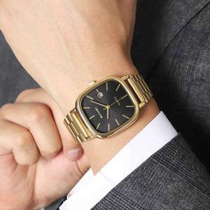 SKMEI 2551 Classic Quartz Movement Watch – Gold/Black