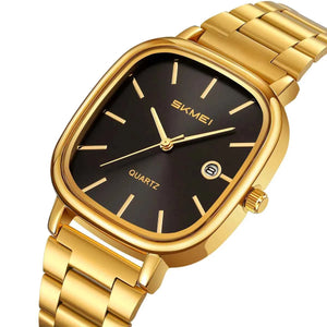 SKMEI 2551 Classic Quartz Movement Watch – Gold/Black