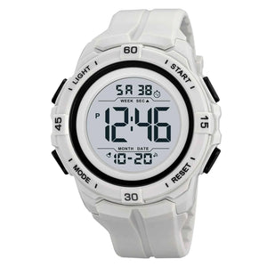 SKMEI 2565 Bold Golden Digital Sports Watch - Grey