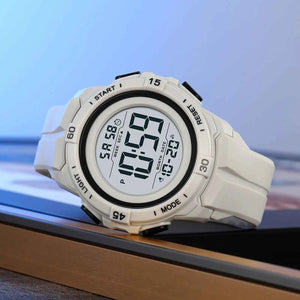 SKMEI 2565 Bold Golden Digital Sports Watch - Grey