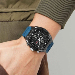 SKMEI 2601 Dual Display Sports Watch - LakeBlue
