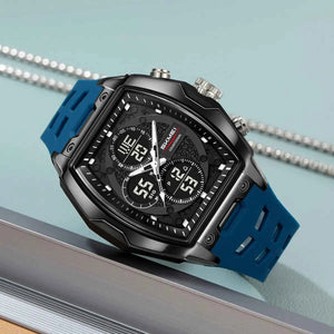 SKMEI 2601 Dual Display Sports Watch - LakeBlue