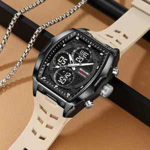 SKMEI 2601 Dual Display Sports Watch - Apricot