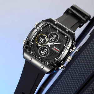 SKMEI 2602 Dual Display Sports Watch - Black