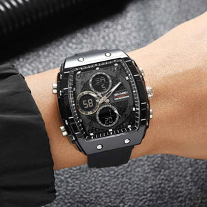 SKMEI 2602 Dual Display Sports Watch - Black