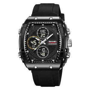 SKMEI 2602 Dual Display Sports Watch - Black