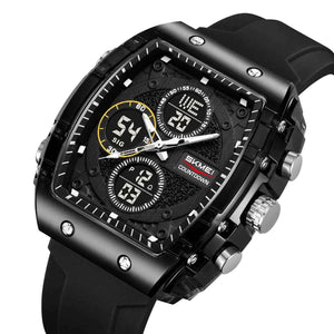 SKMEI 2602 Dual Display Sports Watch - Black