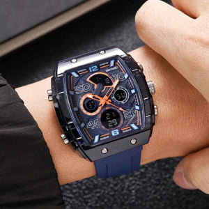 SKMEI 2603 Premium Multi-Time Digital Sports Watch - DarkBlue