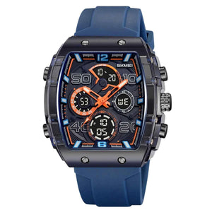 SKMEI 2603 Premium Multi-Time Digital Sports Watch - DarkBlue
