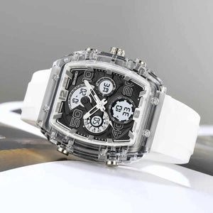SKMEI 2603 Premium Multi-Time Digital Sports Watch - White