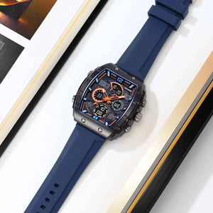 SKMEI 2603 Premium Multi-Time Digital Sports Watch - DarkBlue