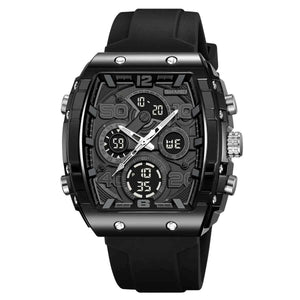 SKMEI 2603 Premium Multi-Time Digital Sports Watch - Black