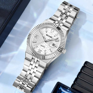 SKMEI 2656 Premium Stainless Steel Watch - Silver/Silver