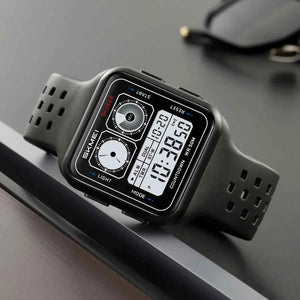 SKMEI 2688 Stylish Square Digital Sports Watch - Black