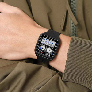 SKMEI 2688 Stylish Square Digital Sports Watch - Black