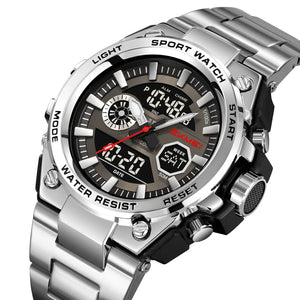 SKMEI - 2416 - Dual Display Sports Watch - silver image 1