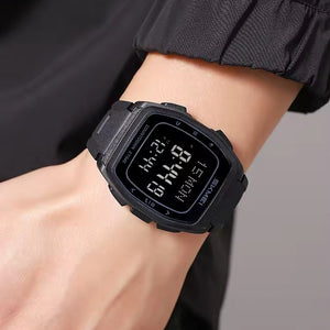 SKMEI 2441 - Smart Digital Sports Watch - Black/Black image 2