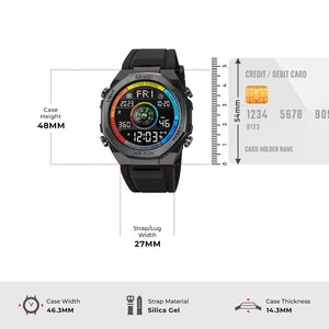 Skmei - 2209 - Digital Step Count Pedometer Watch - colorful/black image 3