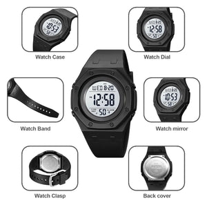 Skmei 2048 Digital Sports Watch - black/white image 7