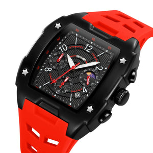 SKMEI - 9345 - Multifunctional Chronograph Quartz Watch - red image 0