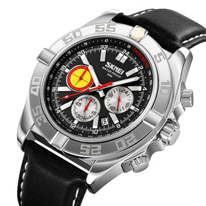 SKMEI - 9322 - Male Wristwatch Business Sport Chronograph - Silver/Black image 0