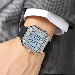 Skmei – 2559 – Digital Classic Sports Watch – Silver / Silica image 2
