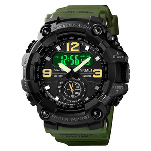 Skmei - 1637 - Warrior Dual Display Watch - Army Green image 6