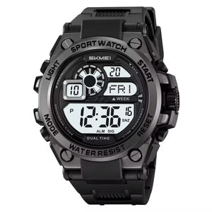 SKMEI 2318 Rugged Digital Sport Watch - black/white image 0