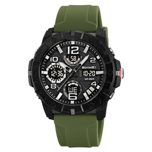 Skmei - 2487 - Urban Storm Dual Display Watch - Army Green image 4