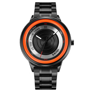 SKMEI - 9267 - Camera Lens Inspired Unique Wristwatch - orange image 0