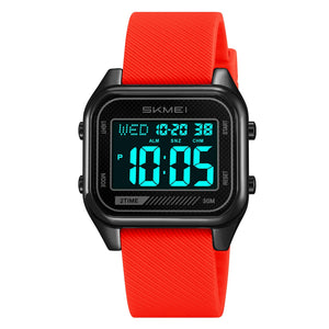 Skmei - 2496 - Digital LED Waterproof Watch - Black/Red image 1