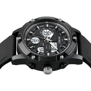 SKMEI - 1757 - Analog Digital Waterproof Quartz Movement Watch - black/white image 2