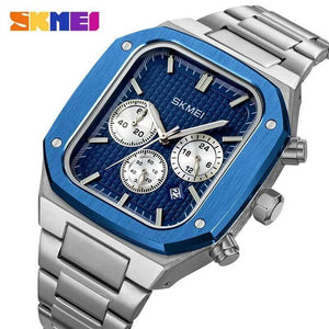 SKMEI - 2201 - Square Chronograph Watch - Blue image 3