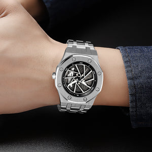 SKMEI - 2359 - Rotating Wheel Sports Edition Watch - silver-steel image 2