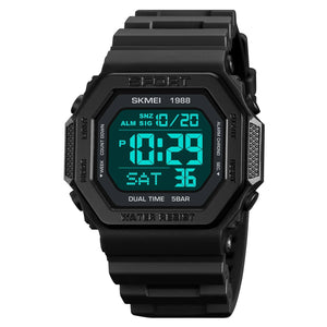 Skmei - 1988 - Street Armor Digital Watch - Black image 1
