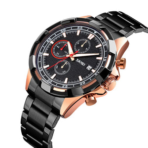SKMEI - 9192 - Premium Chronograph Analog Watch - rosegold/black image 0