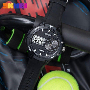 SKMEI - 1761 - Analog Digital Sports LED Stopwatch - black/white image 3