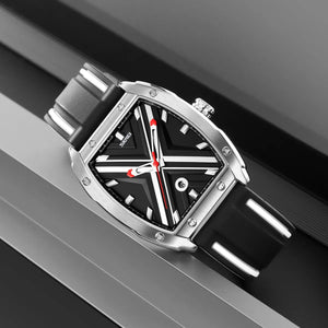 Skmei - 9364 - Sporty Barrel Shape Quartz Watch - Black image 1