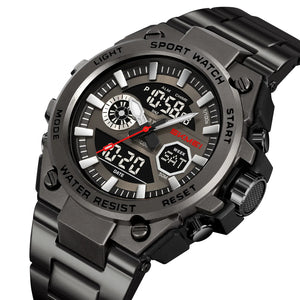 SKMEI - 2416 - Dual Display Sports Watch - black image 1