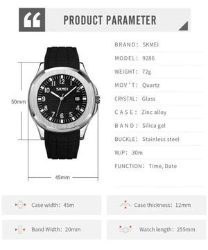 Skmei - 9286 - John Wick Style Waterproof - Black image 5