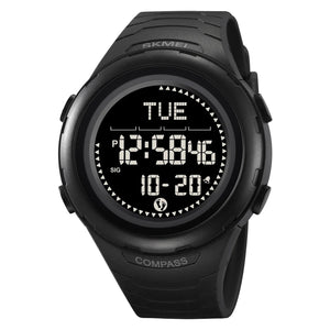 Skmei - 2166 - Step Master Digital Watch - Black/Black image 0