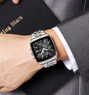 Skmei - 2434 - Men's Stainless Steel Quartz Chronograph Watch - silver image 2