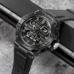 Skmei - 2221 - Tactical Force Dual Display Watch - Black image 1