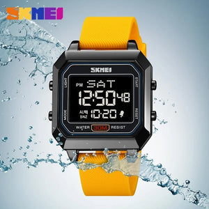 Skmei - 2150 - Digital Electronic Sports Watch - black/yellow image 2